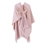 Sweet Daily Knit Wrap, Delicate Striped Trim Tie Dye Print, Pastel Pink In Australia - Darrahopens