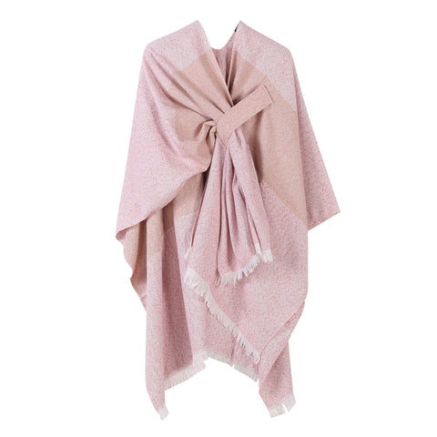 Sweet Daily Knit Wrap, Delicate Striped Trim Tie Dye Print, Pastel Pink In Australia - Darrahopens