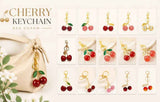 Dainty Fresh Cherry Keychain Bag Charm, Heart Cherry brings constant sweet little moments wherever you go In Australia - Darrahopens