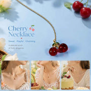 Tiny Fruit Pendant Necklace, Transparent Mini Cherry Ornament For Daily Outfits In Australia - Darrahopens