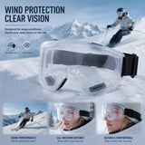Thoughtful Gift Windproof Ski Goggles, HD Impact Resistant, White Frame Clear Lens In Australia - Darrahopens