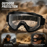 Heartwarming Sports Goggles Wind Sand Protection, Black Frame Clear Lens In Australia - Darrahopens