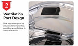 Caring Gift Anti-Fog Sports Goggles Wind Shield, Black Frame Clear Anti-Fog