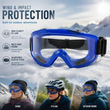 Kind Gift Windproof Cycling Ski Goggles, Blue Frame Clear Lens In Australia - Darrahopens