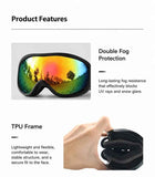 Sweet Daily Surprise Professional Ski Eyewear, Dual Anti-Fog Structure Blocks Wind & Strong Reflected Light, Black Frame Orange Lens In Australia - Darrahopens