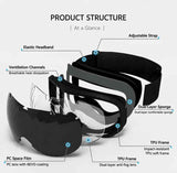 Ideal Practical Ski Gear Gift, Ventilated Anti-Reflection Ski Goggles For All-Day Outdoor Use, White Frame Purple Lens In Australia - Darrahopens