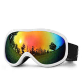 Tiny Warm Token For Snow Lovers, HD Windproof Ski Glasses With Light Filter Coating, White Frame Red Imitation Lens In Australia - Darrahopens