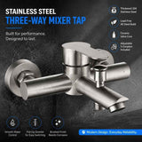 Sweet Renovation Surprise Stainless Steel Mix Water Valve, Bathroom Temp Control Parts, Triple Pull Type With Full Fittings In Australia - Darrahopens
