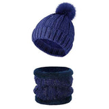 Durable Mountain Ski Gift Thick Knitted Hat 2 Set Navy, Warm Thermal Gear For Winter Ski Trips In Australia - Darrahopens