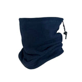 Cozy Snow Trip Essential Fleece Lined Drawstring Neck Gaiter, Navy, Wind Block Neck Protector In Australia - Darrahopens