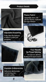 Cozy Snow Trip Essential Fleece Lined Drawstring Neck Gaiter, Navy, Wind Block Neck Protector In Australia - Darrahopens