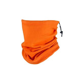 Sweet Cycling & Ski Gift Soft Fleece Drawstring Neck Warmer, Orange, Wind Resistant Neck Cover In Australia - Darrahopens