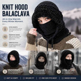 Hard-Wearing Wind Block Integrated Knit Hat Black One Size, Fashion Pick For Ski Holidays & Everyday Outfits In Australia - Darrahopens