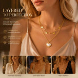 Delicate Retro Layered Necklace Set, Fine Luxury Gold Coated Stainless Steel Everyday Jewellery In Australia - Darrahopens