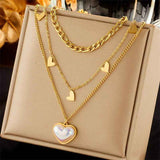 Delicate Retro Layered Necklace Set, Fine Luxury Gold Coated Stainless Steel Everyday Jewellery In Australia - Darrahopens