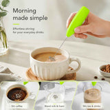 Compact Handheld Electric Egg Beater, Stainless Steel Mixer For Kitchen, Coffee & Milk Tea Drinks, Green In Australia - Darrahopens