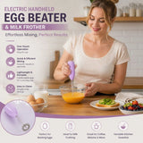 Compact Handheld Electric Egg Beater, Stainless Steel Mixer For Kitchen, Coffee & Milk Tea Drinks, Green In Australia - Darrahopens