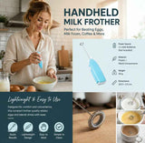 Portable Mini Electric Whisk, Stainless Steel Stirrer For Home Baking & Beverage Mixing, Blue In Australia - Darrahopens
