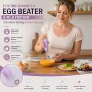 Portable Mini Electric Whisk, Stainless Steel Stirrer For Home Baking & Beverage Mixing, Blue In Australia - Darrahopens