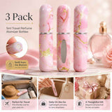 Soft Solid Tone 5ml Travel Perfume Vial, Bottom Refill Pocket Sized Fragrance Bottle 3 Pack, Pink In Australia - Darrahopens