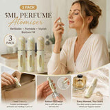 Cream Marble Texture 5ml Refillable Travel Scent Bottle, Bottom Loading Pocket Perfume Vial 3 Pack, Marble Beige In Australia - Darrahopens