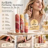 Bold Flame Tone 5ml Travel Refillable Perfume Bottle, Bottom Filling Holiday Scent Container 3 Pack, Flame Red In Australia - Darrahopens