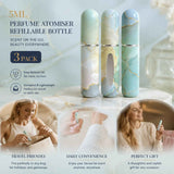 Clean Mint Cyan Shade 5ml Bottom Refill Perfume Vial, Portable Compact Travel Fragrance Container 3 Pack, Mint Cyan In Australia - Darrahopens