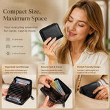 Sleek Lightweight Litchi Texture Card Purse, Unisex Functional Holder For Licence Cards Coins, Reliable Daily Gift Pick, Black Litchi Grain, 9 Card Slots & 2 Coin Pockets In Australia - Darrahopens