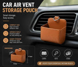 Premium Faux Sheepskin Car Vent Caddy, Portable Car Organiser Pouch For Mobile & Bits, Beige In Australia - Darrahopens