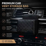 Comfort Sheepskin Texture Air Vent Holder, In-Car Storage Pocket For Daily Small Items, Brown In Australia - Darrahopens