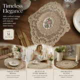 Old-Style Border Stitched Dining Placemat, Camel, Size M 29*37CM In Australia - Darrahopens