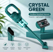 Cordless Charging Handheld Vacuum Cleaner, High Power Strong Suction For Home & Car Use, Ideal Gift, Green In Australia - Darrahopens
