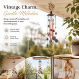 Antique Iron Ladybug Wind Spinner Chime, Hollow Copper Hanging Bell Ornament For Yard, Beautiful Patio Present In Australia - Darrahopens