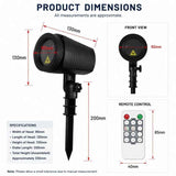 Outdoor Waterproof Red Green Laser Projector Light, Multi Pattern Christmas Halloween Yard Lamp, Nice Holiday Gift In Australia - Darrahopens