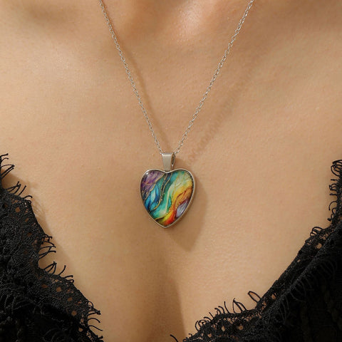 Classic Oval Time Gem Alloy Pendant Jewelry, Silver Tone, Romantic Holiday Gift For Wedding Banquet In Australia - Darrahopens