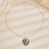 Classic Oval Time Gem Alloy Pendant Jewelry, Silver Tone, Romantic Holiday Gift For Wedding Banquet In Australia - Darrahopens