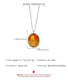 Fashion Oval Glass Time Gem Alloy Neck Chain, Silver Tone Finish, Chic Accessory For Travel & Party Gifting In Australia - Darrahopens