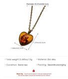 Vintage Oval Time Gem Glass Alloy Pendant Necklace, Antique Bronze Tone, Unique Vintage Gift For Evening Gathering In Australia - Darrahopens