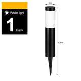Solar Panel Stainless Steel Post Light, IP Waterproof LED Villa Courtyard Lighting, Black Cool White, 56.5x8cm, Stylish New Home Garden Gifting Option