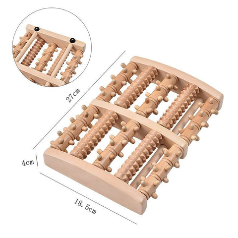 Five-Row Triple Gear Foot Roller Massager, Multi-Point Sole Stimulation, Ideal Leisure Gift For Indoor Use In Australia - Darrahopens
