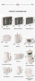 Suitcase Clothing Storage Pouches For Travel, 9 Pcs Organizer Set With Hanging Wash Bag & Makeup Bag, Grey, Practical Family Travel Gift In Australia - Darrahopens