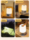 USB Rechargeable LED Bedside Night Light, Touch Control, 3 Color & Stepless Dimming, Plug & Charge Dual Use, For Bedroom, Night Use, Sweet Holiday Gift