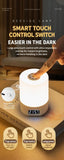 Multifunctional LED Clock Night Lamp, Touch & Remote Control, Time Display, 3 Color Dimmable, Plug & Charge Lamp, Perfect For Bedroom, Study, Birthday Present