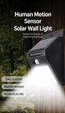 Solar Triangular LED Wall Lamp, Single Side 40 LED, Weatherproof Motion Activated Light, Suitable For Garden & Villa, Practical Outdoor Gift