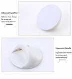 No Drill Sticky Pull Handle, Punch-Free Grip For Wardrobe, Drawer & Sliding Door, White, 2 Pcs, Minimalist Home Decor Gift