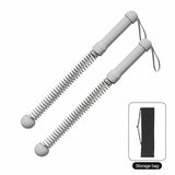 No Cable Swing Battle Rope, 3.42 Lbs A Pair, 17.32in Grey, Full Body Muscle Training Gear, Indoor Outdoor Workout, With Storage Bag, Nice Sports Gift