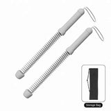 No Cord Spring Battle Rope, 3.53 Lbs A Pair, 18.11in Grey, Outdoor Indoor Body Training Equipment, Arm Workout Rope, With Storage Bag, Premium Fitness Gift