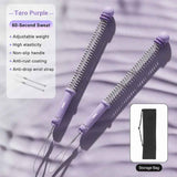 No Cable Training Battle Rope, 3.09 Lbs A Pair, 16.93in Purple, Cordless Spring Workout Rope For Body Shaping, With Storage Bag, Perfect Home Gym Gift