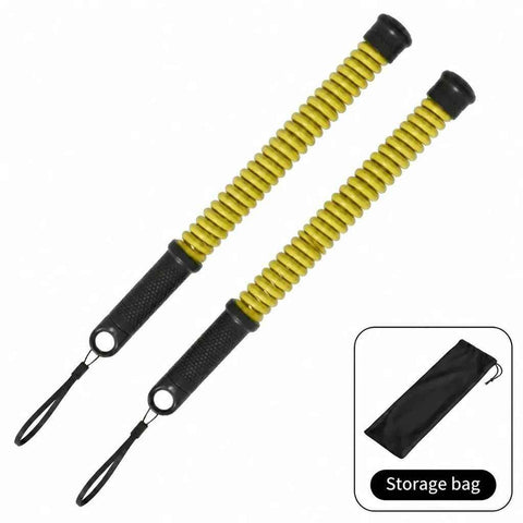Wireless Body Shaping Swing Rope, 2.18 Lbs A Pair, 16.93in Yellow, Spring Battle Training Rope, With Storage Bag, Ideal Sports Enthusiast Gift In Australia - Darrahopens