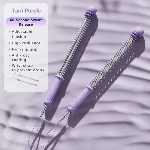 No Cable Spring Fitness Battle Rope, 3.09 Lbs A Pair, 16.93in Purple, Full Body Shaping Training Swing Rope For Home Gym